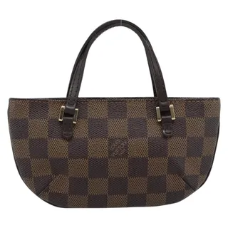 Photo of Louis Vuitton Damier Ebene Manosque GM Pouch Brown