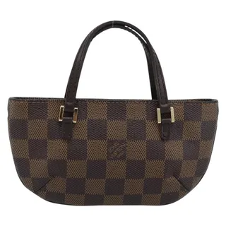 Photo of Louis Vuitton Damier Ebene Manosque GM Pouch Brown