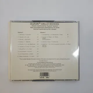 Photo of Alfred Suzuki Cello School CD, Volume 3 & 4 Sealed New case has a crack! (Good)