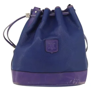 Photo of Celine Leather Shoulder Bag Blue