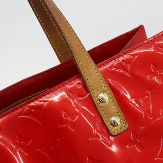 Photo of Louis Vuitton Monogram Vernis Reade MM Handbag Red