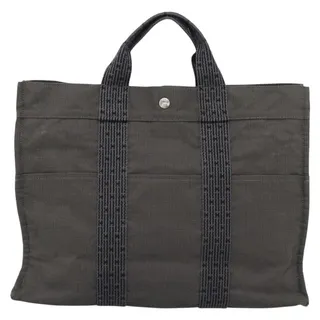Photo of Hermes Canvas Birkin Handbag Gray