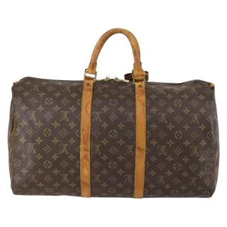 Photo of Louis Vuitton Monogram Keepall 50 Travel Bag Brown