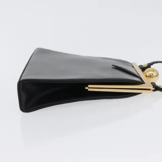 Photo of Saint Laurent Leather Opus Shoulder Bag Black