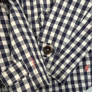 Photo of Joules Right As Rain Hooded Waterproof Gingham Check Raincoat – Mint Condition