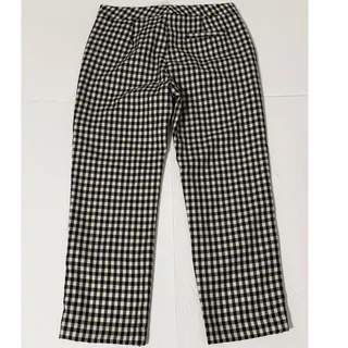 Photo of NWT Ei8ht Dreams Black Checked Virgin Wool/Mohair Blend Trouser Pants, Size 8
