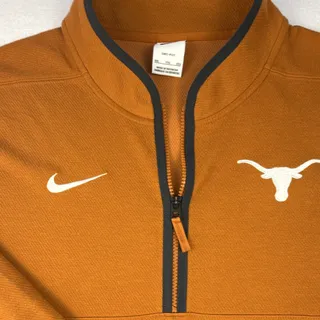 Photo of Nike Dri-FIT Texas Longhorns Orange 1/4 Zip Mock Neck Pullover Men’s 2XL