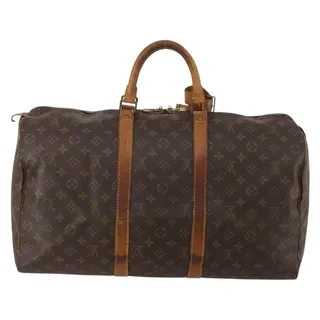 Photo of Louis Vuitton Monogram Keepall 50 Travel Bag Brown