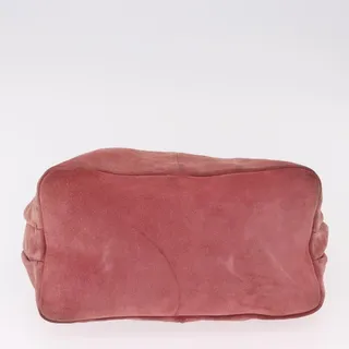 Photo of Miu Miu Suede Shoulder Bag Pink