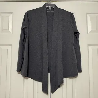 Photo of Eddie Bauer Women's Travex Cardigan, Heather Charcoal Gray, Size L