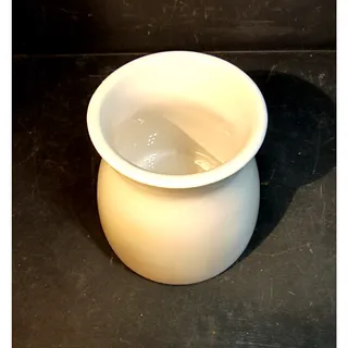 Photo of 2113. White Ceramic Vase Edible Arrangements Keepsake Container Squatty Base