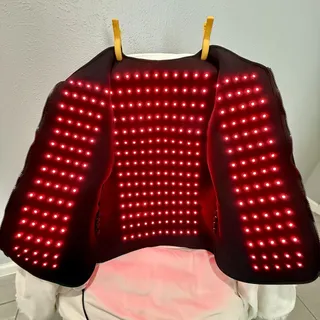 Photo of Infrared Red LED Light Therapy Vest Jacket Back & Shoulder Adjustable Black