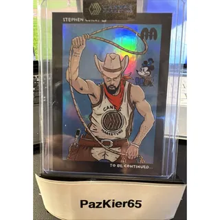 Photo of 05/30 Canvas Marketing Stephen Curry Refractor Adhesive Artifacts Short Print