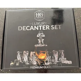 Photo of NEVER USED BRAND NEW Hydro Gizmos Luxury Decanter Set Premium Glass (bb)