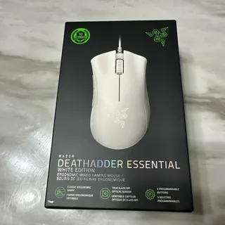 Photo of Razer DeathAdder Essential Wired Optical Gaming Mouse White (RZ01-03850200-R3U1)