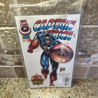 Photo of Marvel Captain America #1 Boarded First Printing 1996 Comic Book