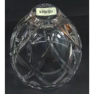 Photo of Lenox Savannah Crystal Bowl 6 Inch Tulip Diamond Pattern New With Labels