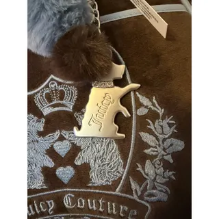 Photo of #099 - NWT Juicy Couture New Love Chapter Brown/Blue Scottie Dogs Backpack Bag