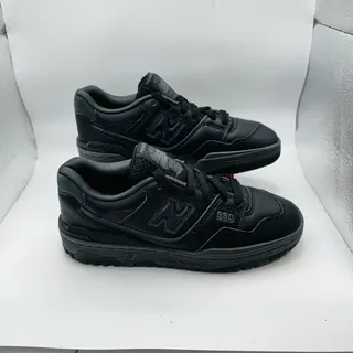 Photo of New Balance 550 Triple Black Sneakers Comfort Shoes Youth Size 5 / Women’s 6.5