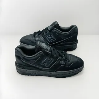 Photo of New Balance 550 Triple Black Sneakers Comfort Shoes Youth Size 5 / Women’s 6.5