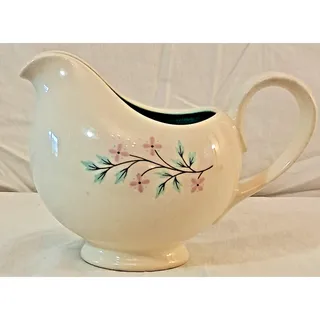 Photo of Taylor Smith & Taylor Aqua Blue Turquoise Creamer Petal Lane Casual Pattern