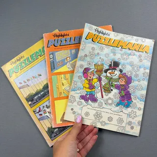 Photo of Vintage Highlights Puzzelmania Magazine Bundle 1997 90s Kids Activity Books