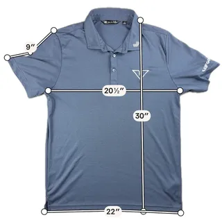 Photo of TravisMathew LIV Golf HyFlyers GC Polo Mens Large Blue Phil Mickelson Team