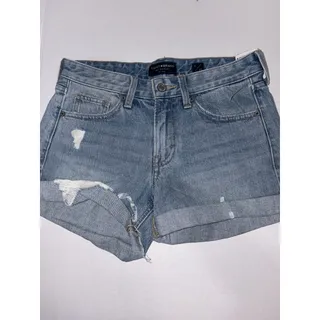Photo of Lucky Brand Boyfriend Short Women Size 0 25 Blue Denim Distressed