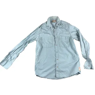 Photo of True Religion Made USA Western Snap Shirt Buddha World Tour Womens Blue Size S