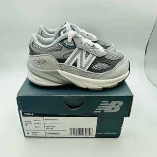 Photo of New Balance 990v6 Toddler Sneakers Gray Lace Up Size 4 (EU 20) w/ Box