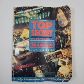 Photo of Top Secret Passwords Nintendo Player's Guide Strategy Game Book (Acceptable)