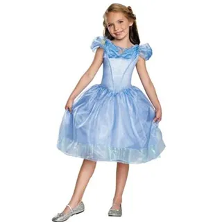 Photo of Copied - GIRLS DISNEY CLASSIC CINDERELLA MOVIE BLUE COSTUME DRESS SIZE S NEW