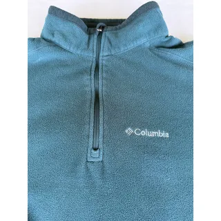 Photo of Gorpcore Outdoor Columbia Pine Ridge Half Zip Teal Fleece L Hiking Camping Fall