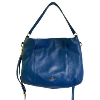 Photo of Coach Medium W Adjustable Strap Blue Leather Cross