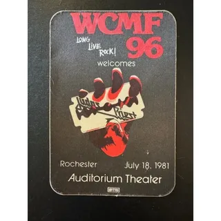 Photo of Backstage Pass: Judas Priest Rochester NY Auditorium Theatre 07/18/1981