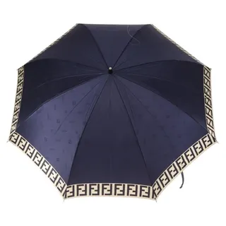Photo of Fendi Zucca Folding Umbrella Navy