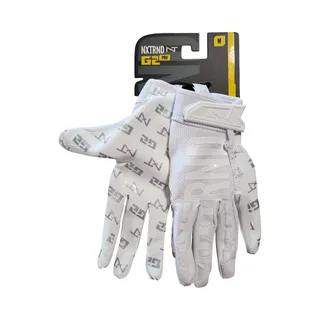 Photo of NXTRND G2 PRO Adult Football Gloves White Silver Receiver Men's Medium NWT
