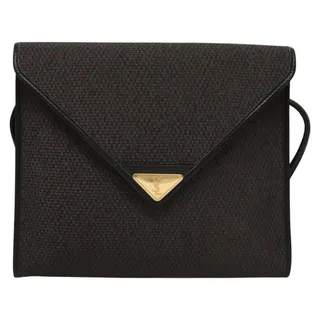 Photo of Saint Laurent Canvas Shoulder Bag Purple