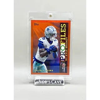 Photo of π¨ 2026 Topps Flagship CeeDee Lamb Profiles Orange Refractor Cowboys /25 π