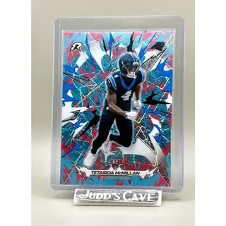 Photo of π¨2025 Topps Resurgence Tetairoa McMillan RC Sky Blue Pink Shock #111 Panthersπ