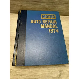 Photo of Vintage Motor Auto Repair Manual 1974 37th Edition Hardcover Book