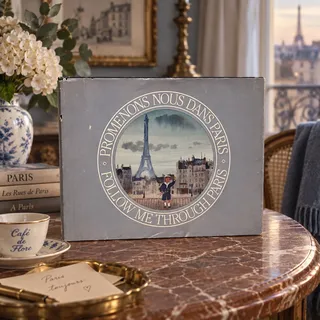 Photo of Michel Delacroix Promenons Nous Dans Paris 1983 Hardcover Art Book Dust Jacket
