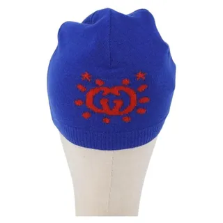 Photo of Gucci GG Canvas Knitted Fabrics Cap M Blue
