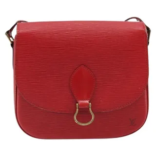 Photo of Louis Vuitton Epi Saint Cloud GM Shoulder Bag Red