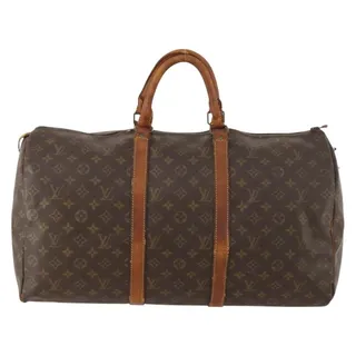 Photo of Louis Vuitton Monogram Keepall 50 Travel Bag Brown