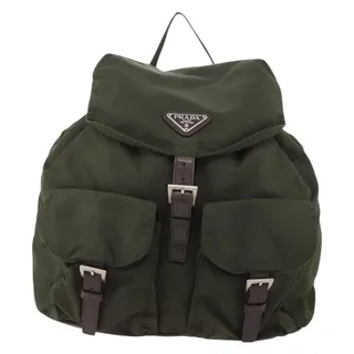 Photo of Prada Nylon Backpack Khaki Green