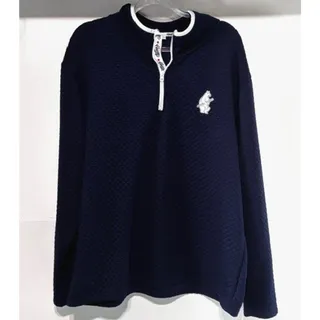 Photo of Chicago Cubs Men’s XL Navy Quilted 1/4 Zip Pullover Sweatshirt MLB Game Day