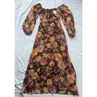 Photo of Fairycore Boho Romantic Cottagecore Whimsigoth NWT En Creme Floral Maxi Dress S