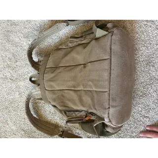 Photo of Wowbox canvas and leather trimmed rucksack backpack