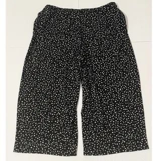 Photo of J. Jill Wearever Full Leg Cropped Square Dot Pants, Size LP